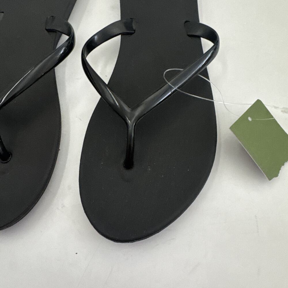 Okabashi Women's Shoreline Thong Flip Flop Sandals Black Size 9 - Picture 4 of 10
